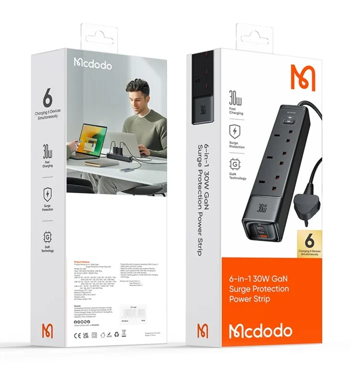 Mcdodo CH-0600 30W 3-Port GaN Charger
