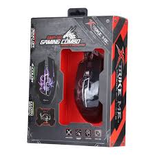 XTRIKE ME GMP-501 GAMING COMBO MOUSE AND MOUSEPAD