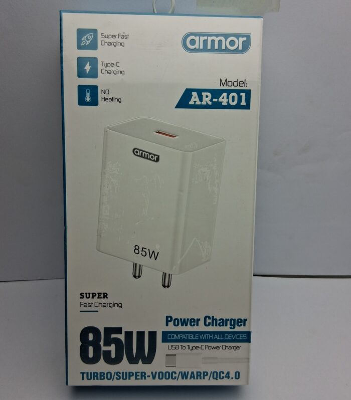 Super Fast 85 W No Heating Type - C Charger ( Model - AR 401 )